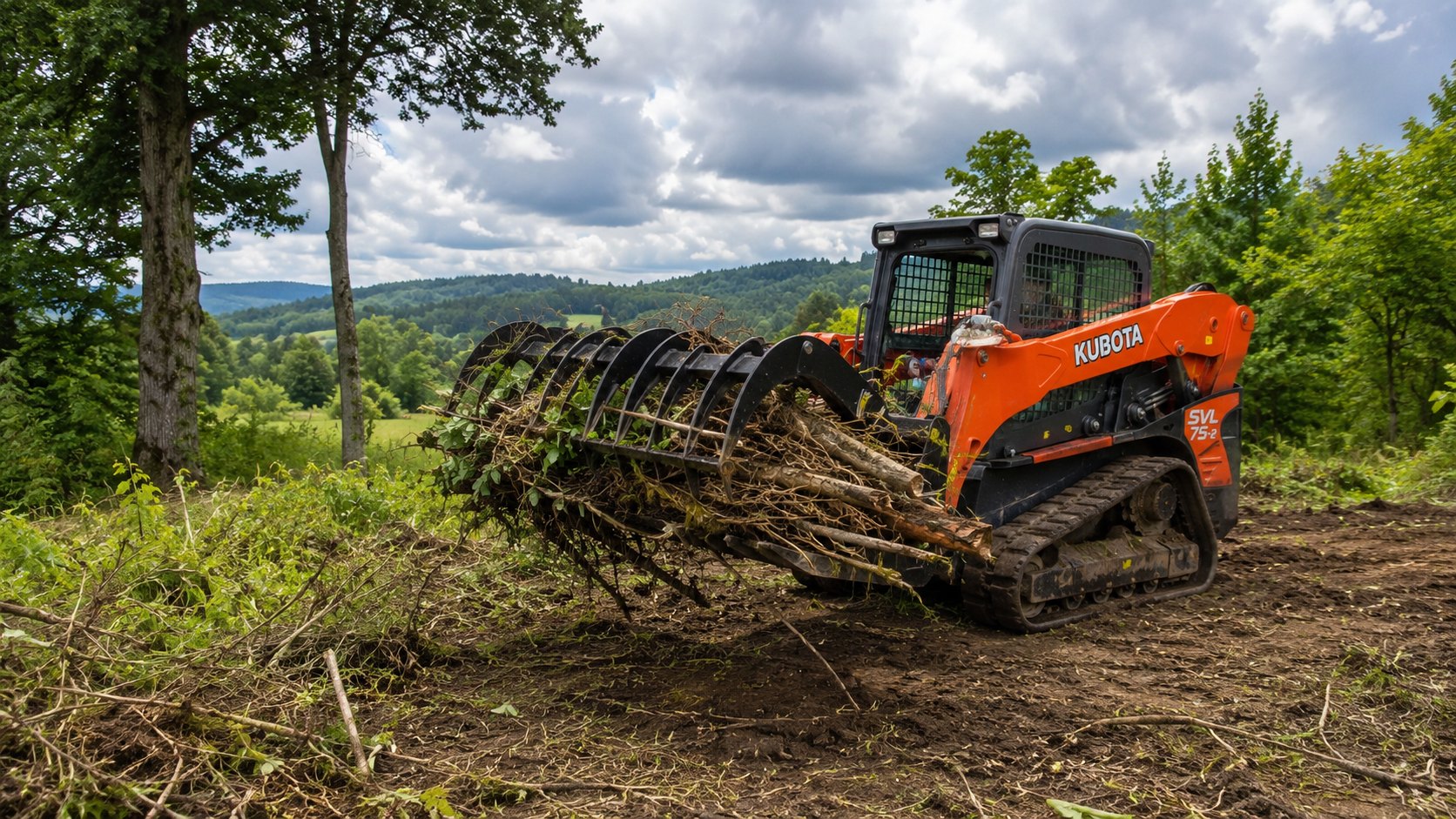 Land clearing work