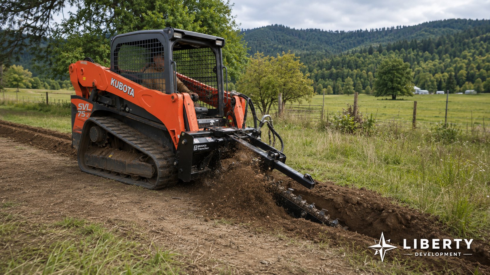 Trenching work